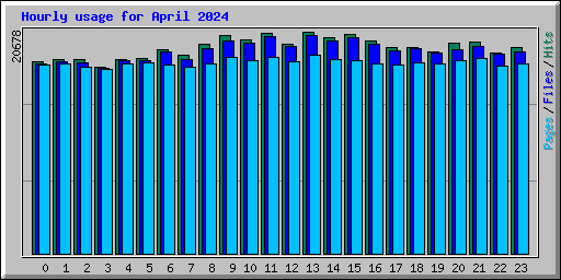 Hourly usage for April 2024